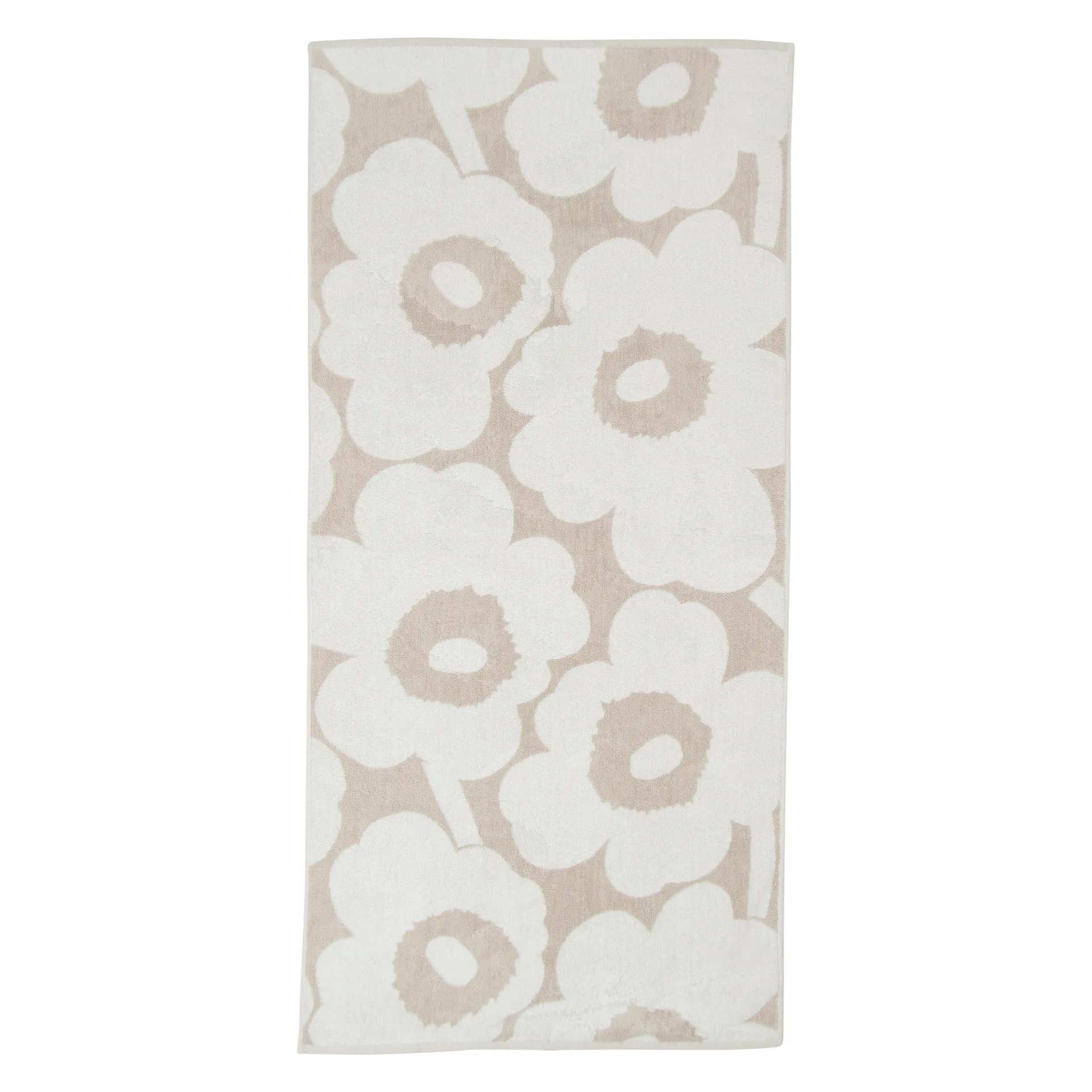 Unikko Handtuch beige-weiß, 70 x 150cm Marimekko