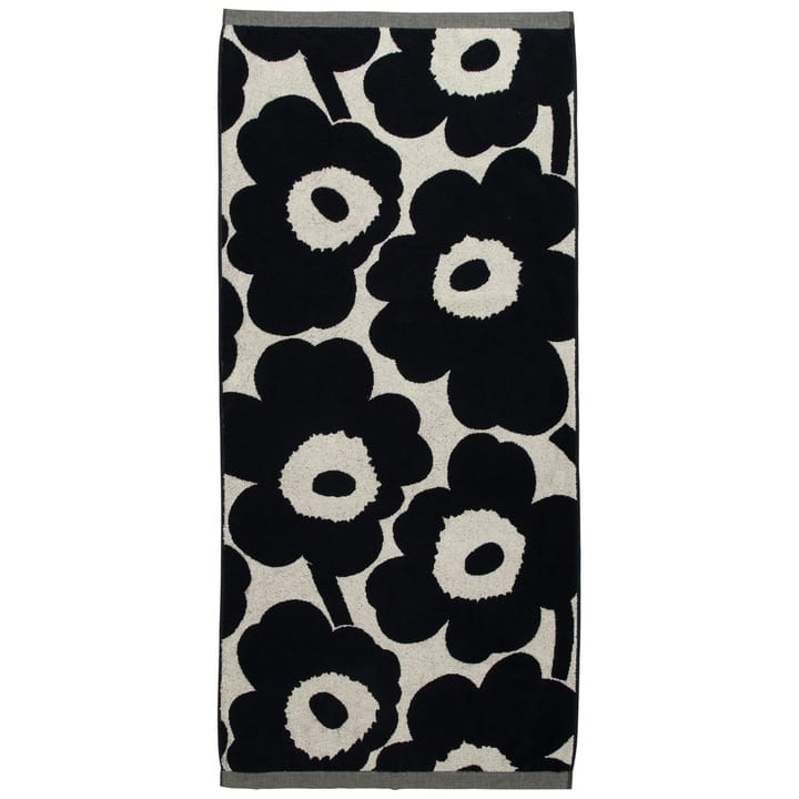 Unikko Handtuch naturweiß-dunkelblau - 70 x 150cm - Marimekko