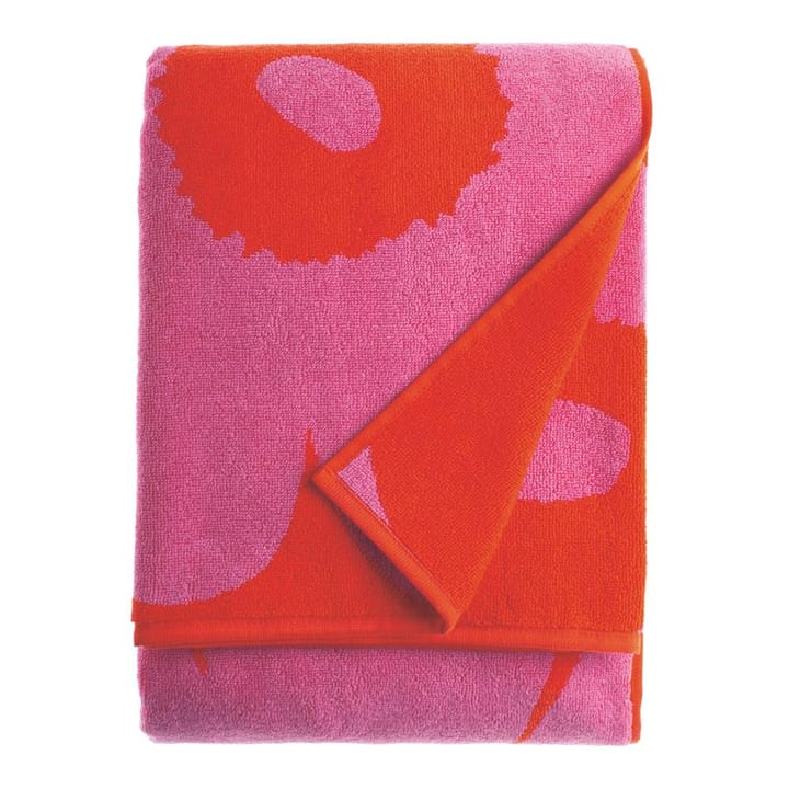 Unikko Handtuch rot-rosa - Badetuch - Marimekko
