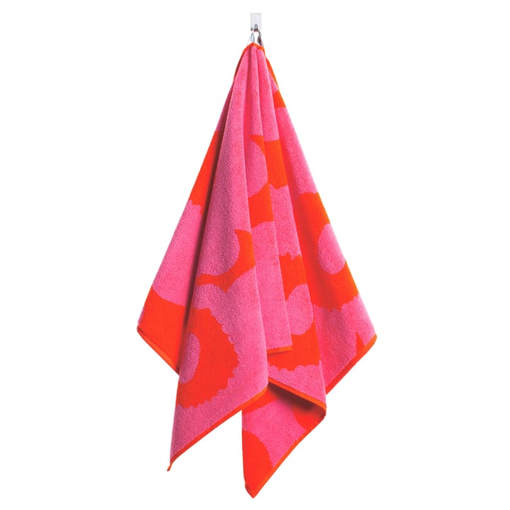Unikko Handtuch rot-rosa, Handtuch Marimekko