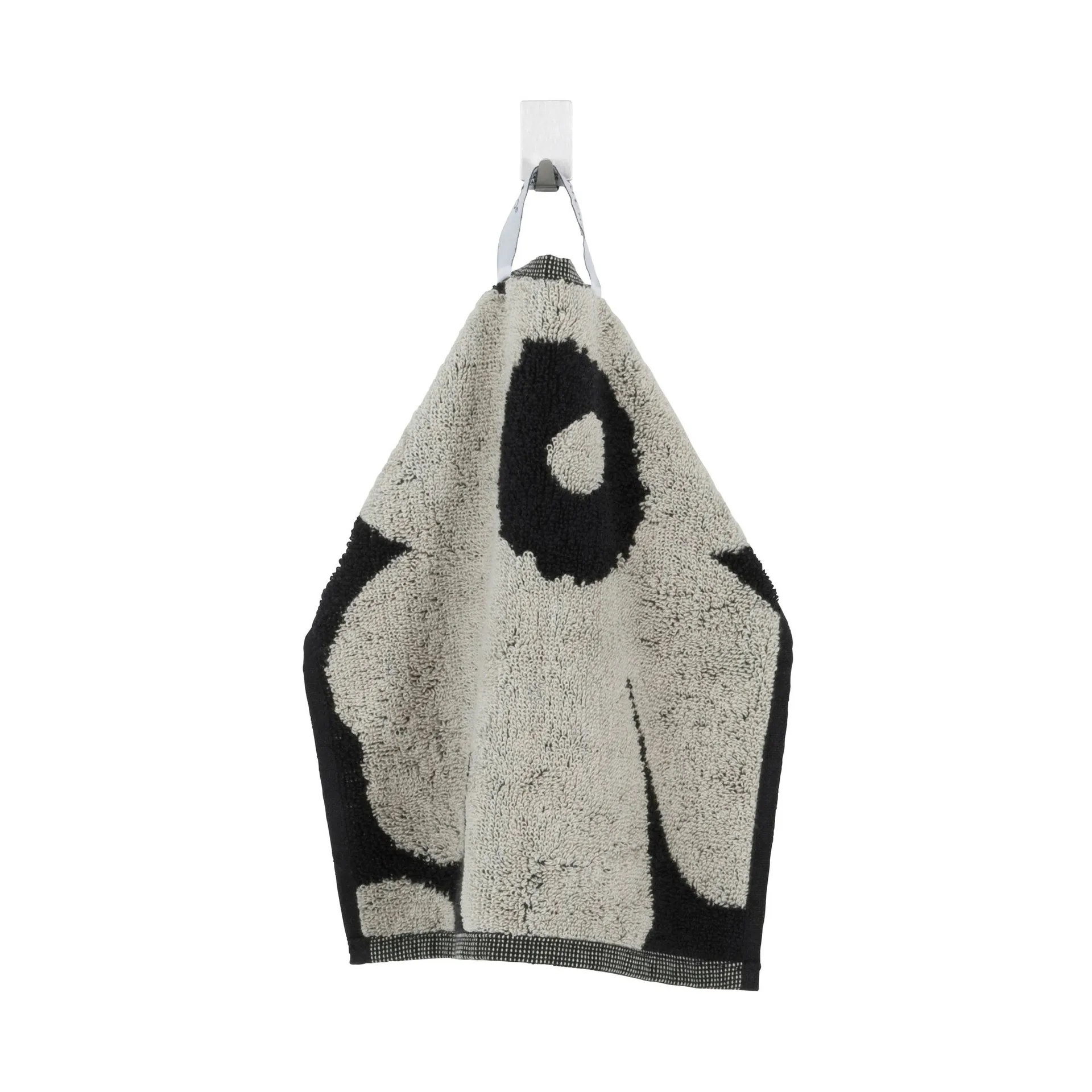 Unikko Handtuch schwarz-sand, Mini Marimekko