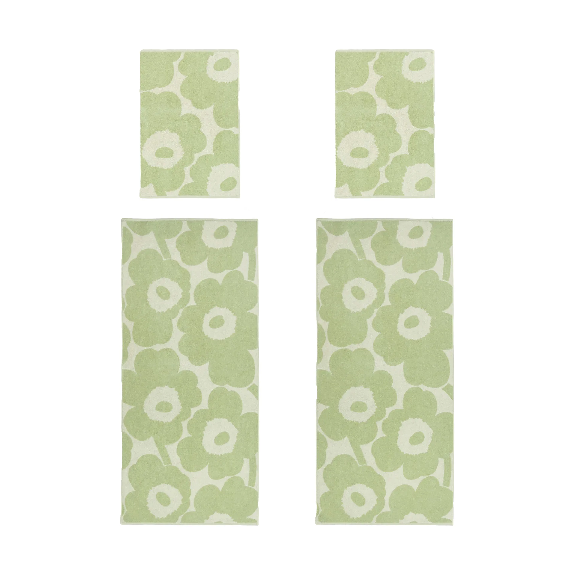 Unikko Handtuch-Set, Off white-sage Marimekko
