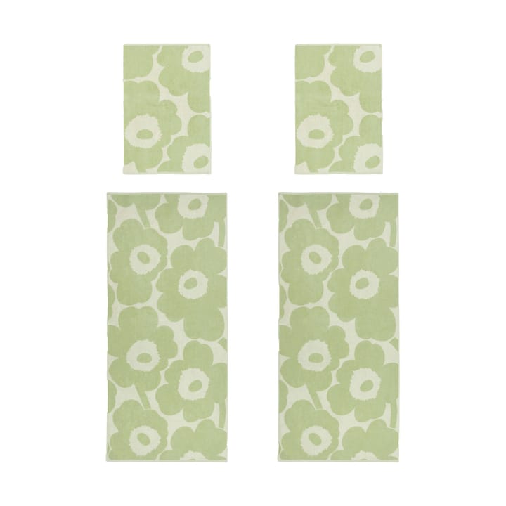 Unikko Handtuch-Set - Off white-sage - Marimekko