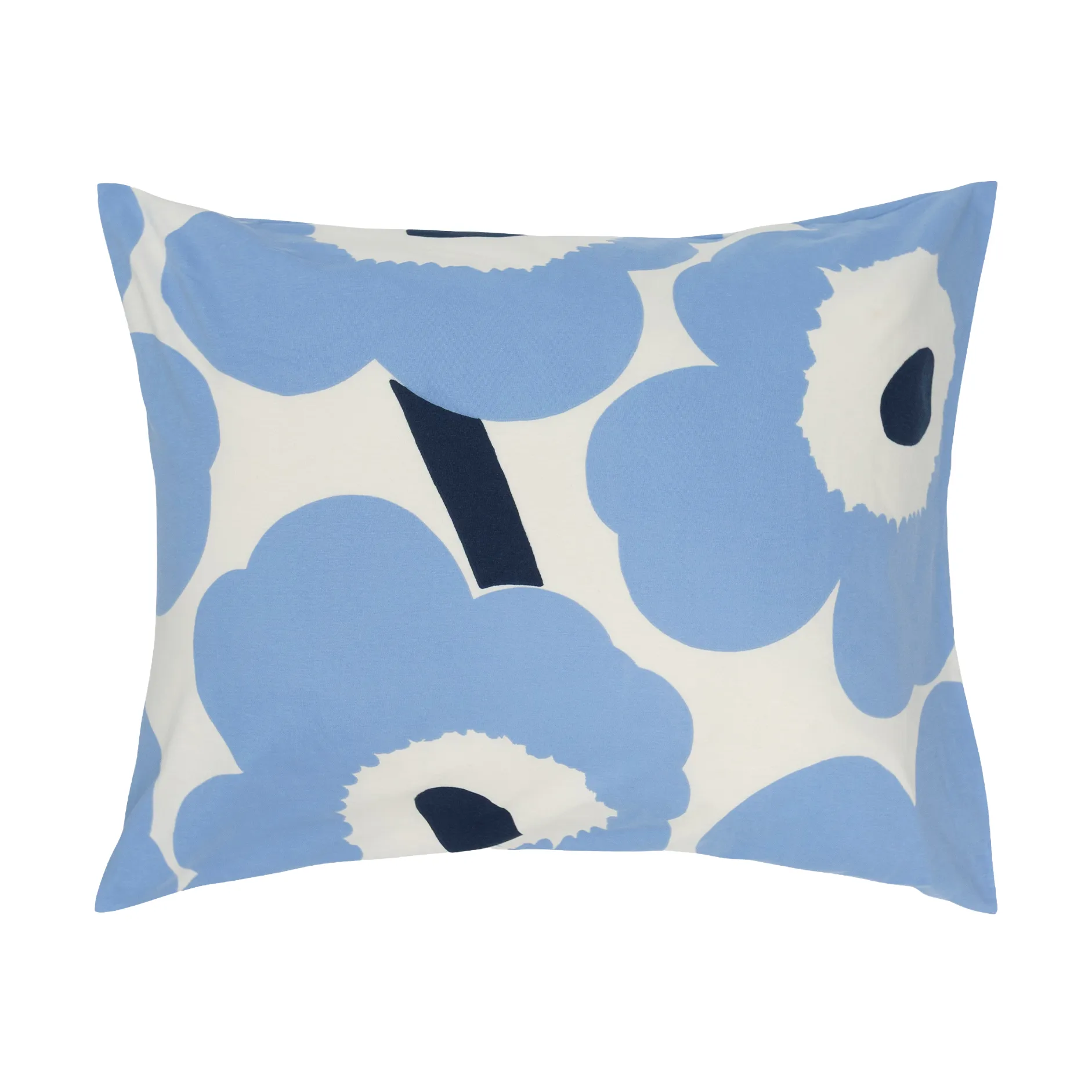 Unikko Jersey-Kissenbezug, Off white, light blue, navy, 50x60 cm Marimekko