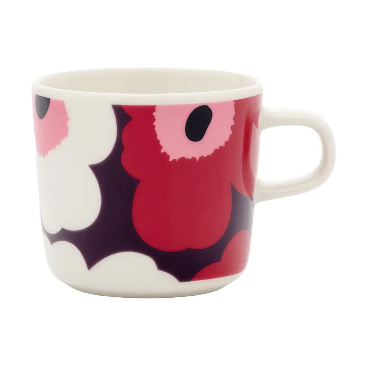 Unikko Kaffeetasse 20 cl - White-plum-cranberry-pink - Marimekko