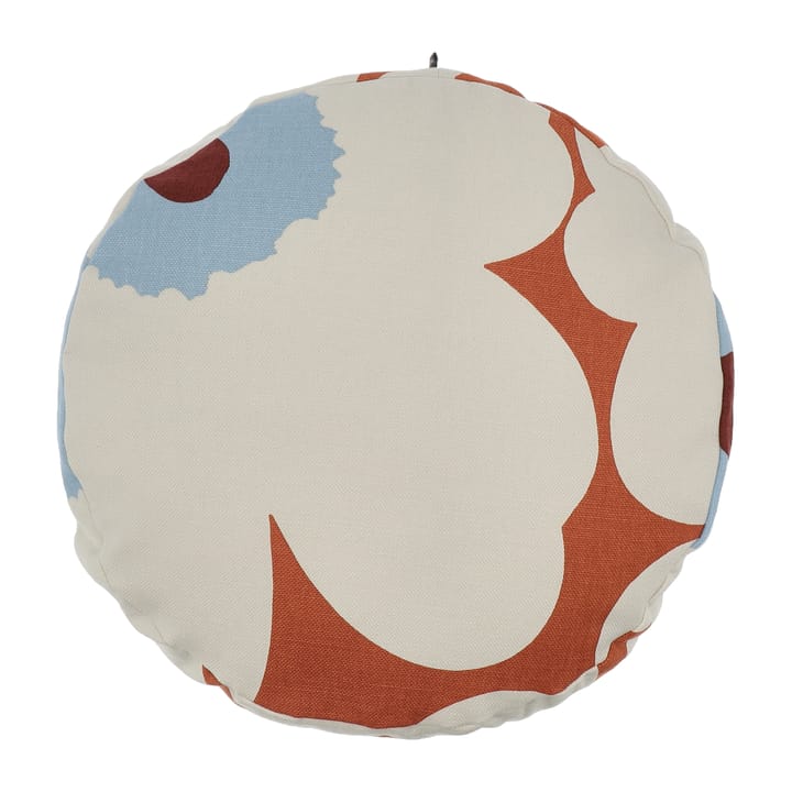 Unikko Kissen Ø43cm - Orange-off white-light blue - Marimekko