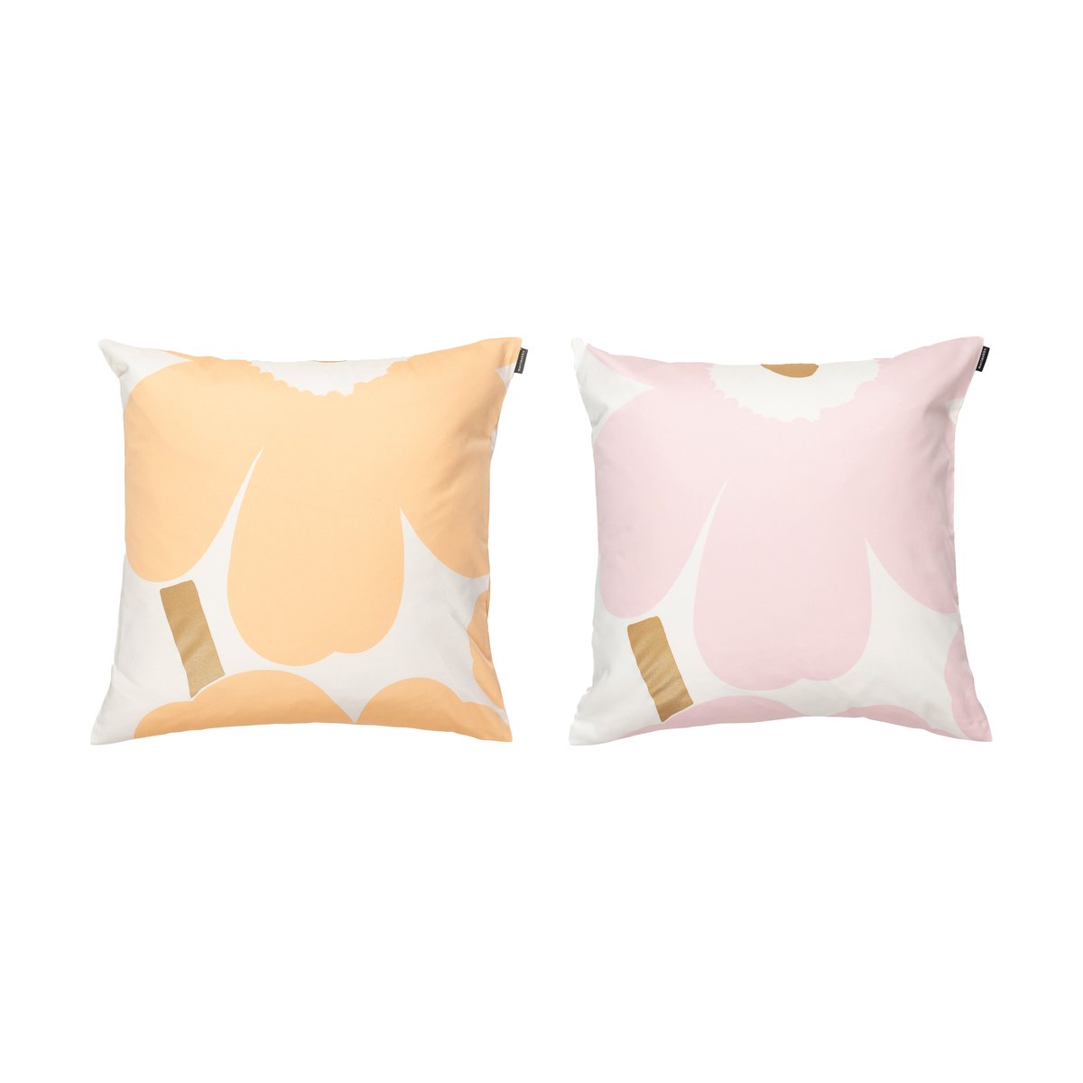 Marimekko Unikko Kissenbezug 50x50 cm 2er-Pack White-Light pink-apricot
