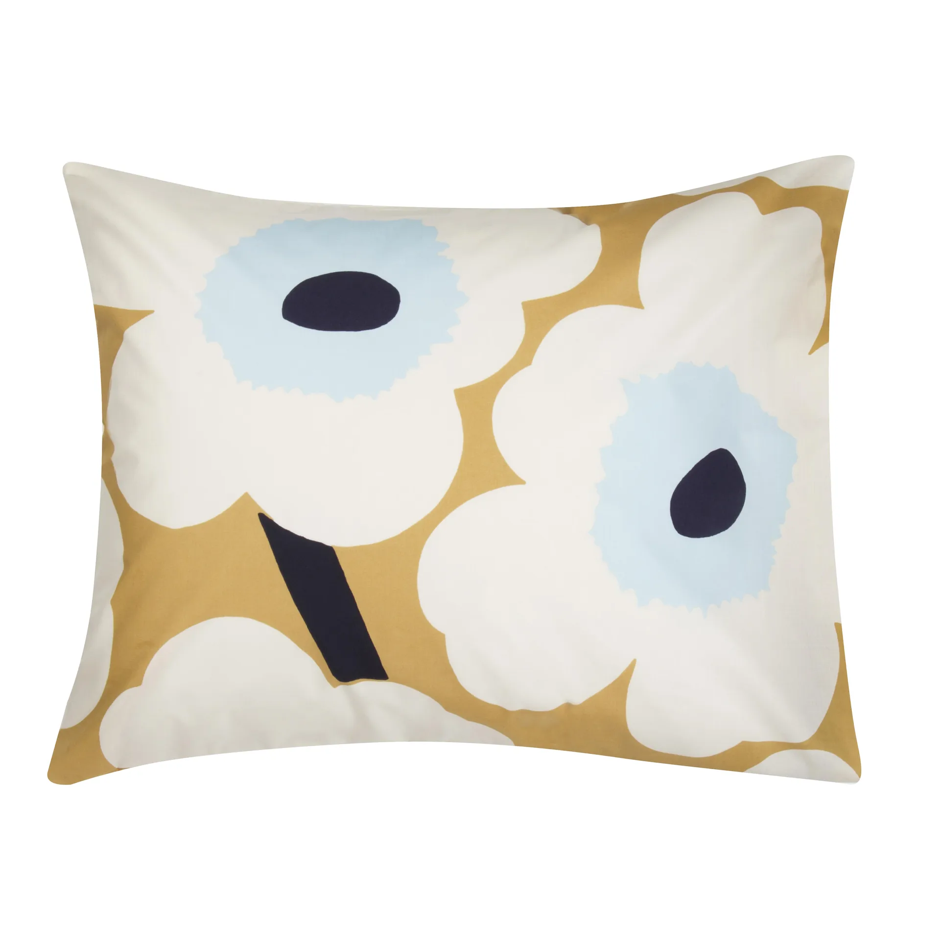Unikko Kissenbezug 50x60cm, Beige-offwhite-blau Marimekko