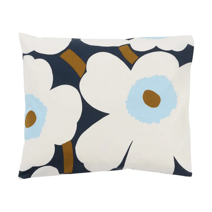 Unikko Kissenbezug 50x60cm - Blueberry-Off white-Cold blue - Marimekko