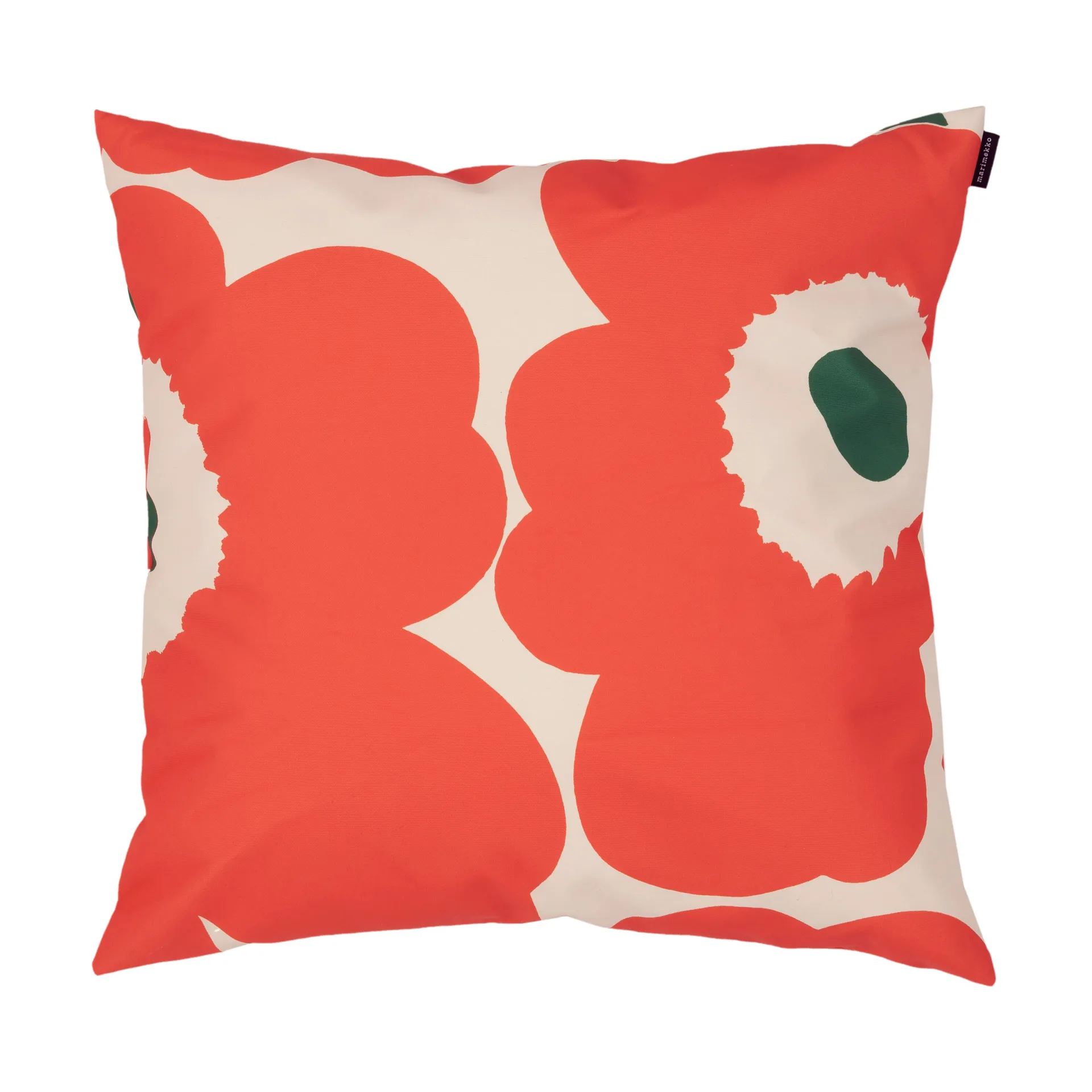 Unikko Kissenbezug Polyester 50x50 cm, Cotton-Orange-Green Marimekko