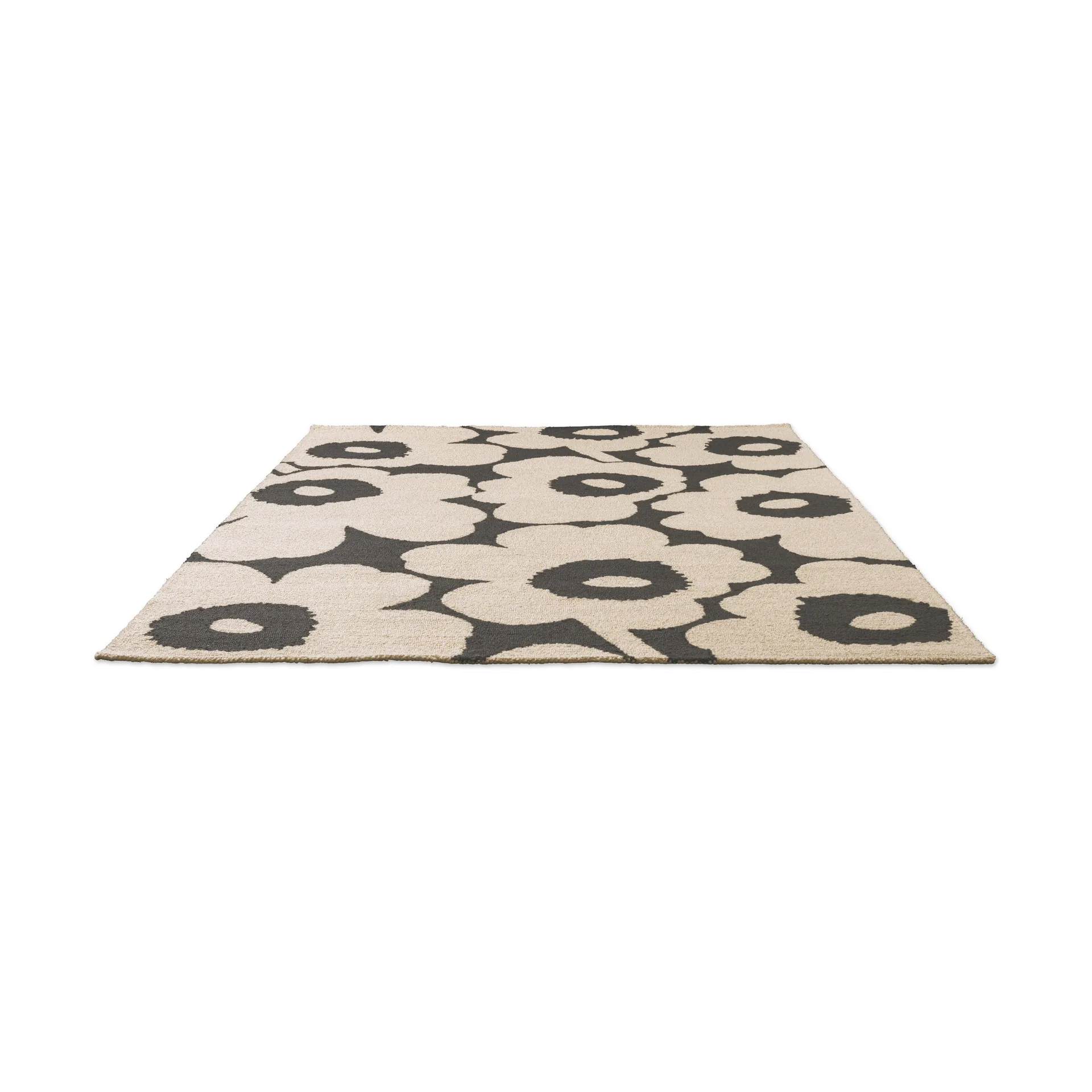 Unikko Outdoor-Teppich, Charcoal-white, 250x350 cm Marimekko