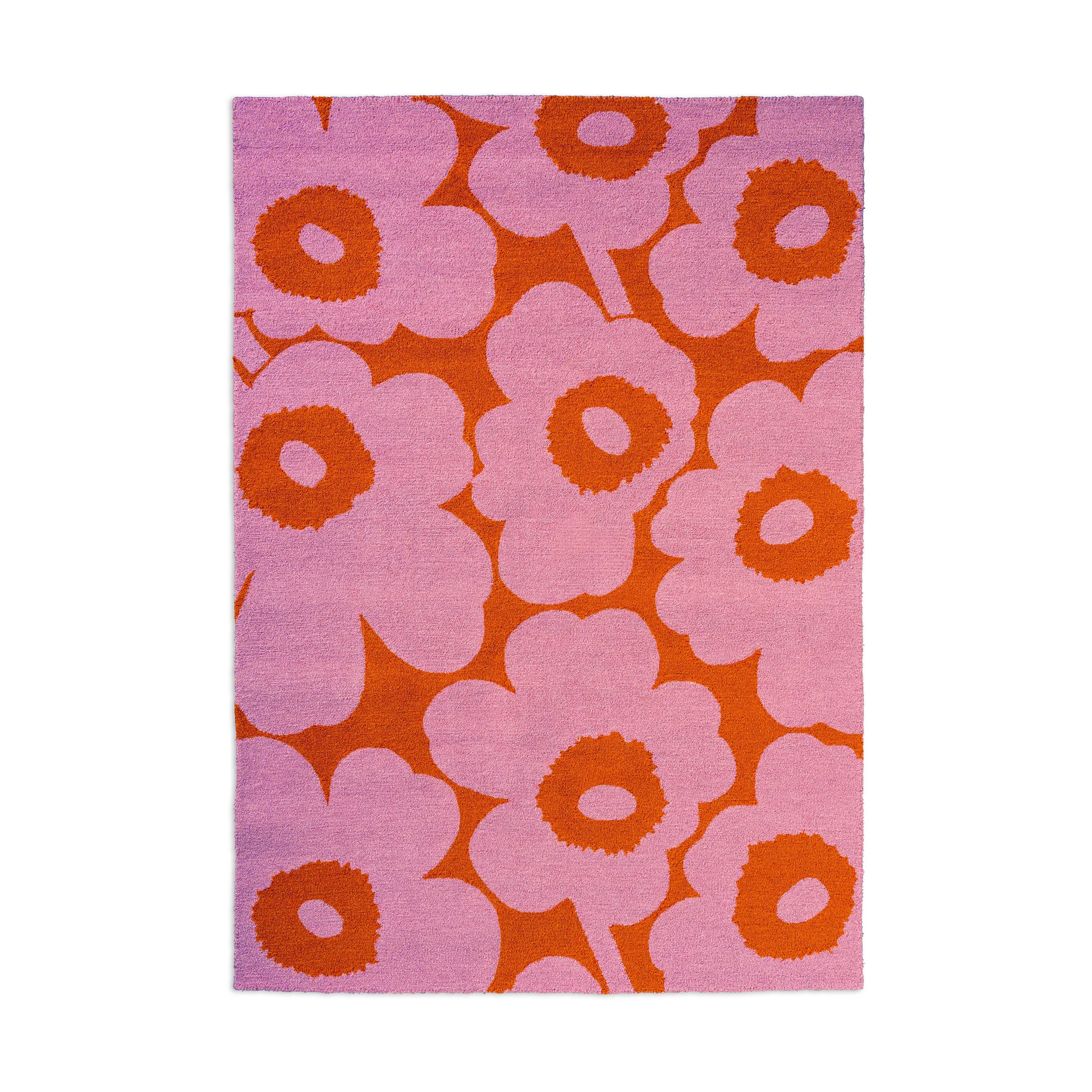 Unikko Outdoor-Teppich, Pink-orange, 140x200 cm Marimekko
