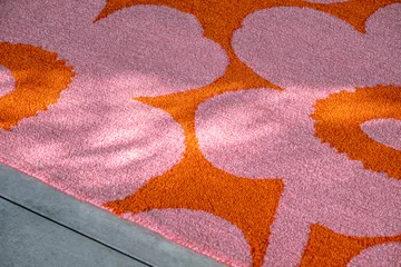 Unikko Outdoor-Teppich - Pink-orange, 140x200 cm - Marimekko