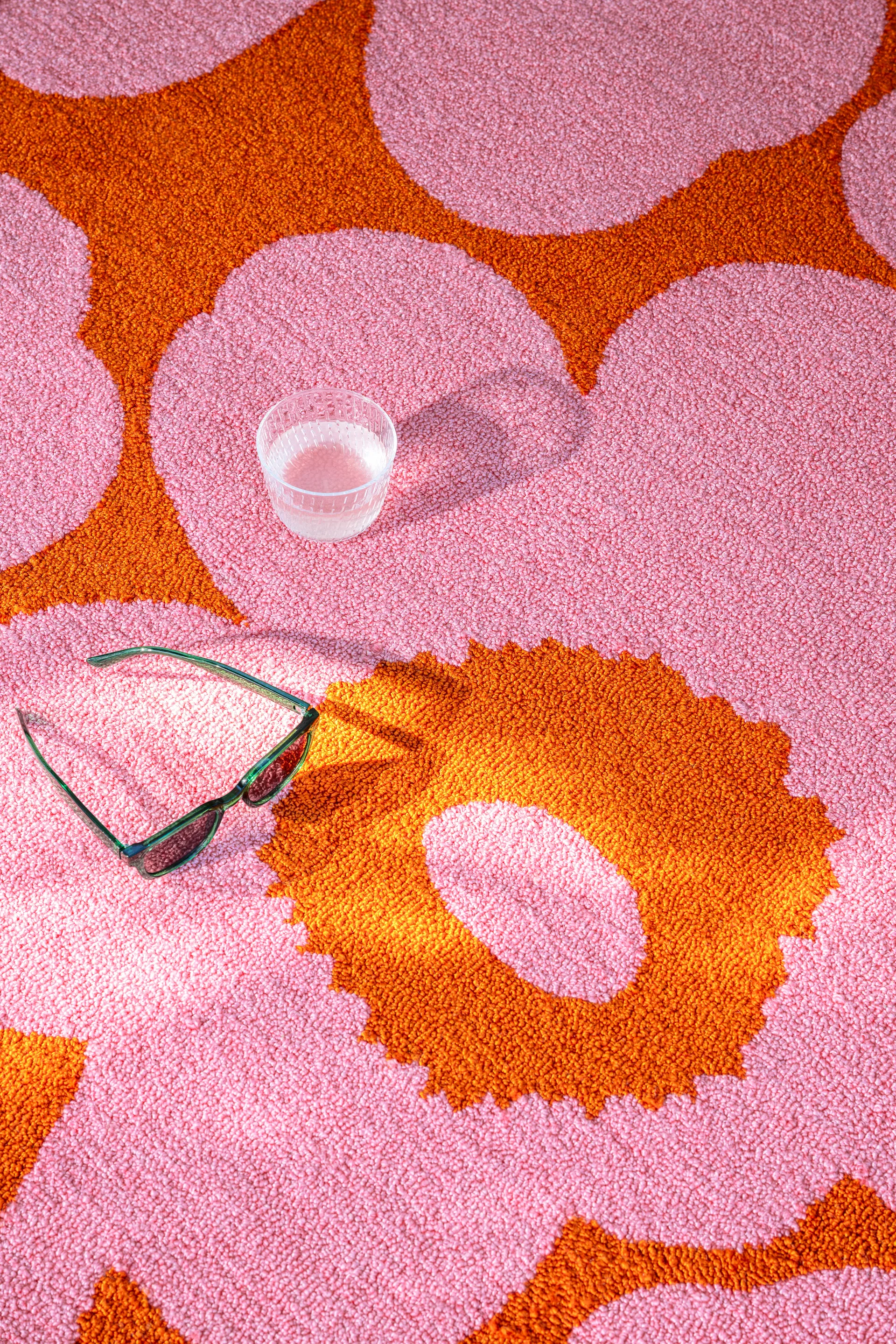Unikko Outdoor-Teppich, Pink-orange, 140x200 cm Marimekko