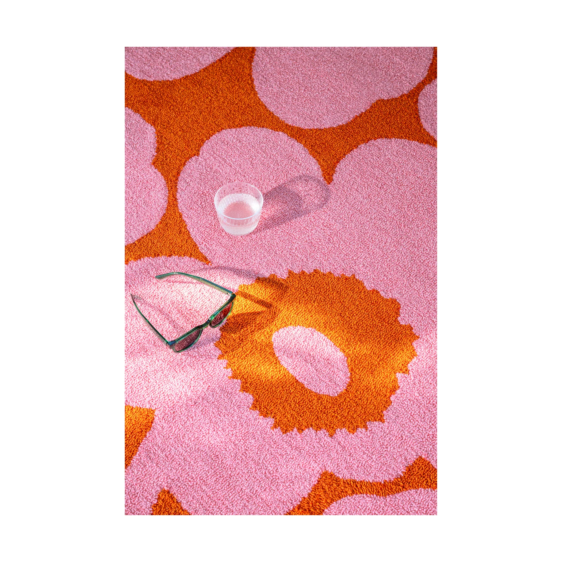Unikko Outdoor-Teppich, Pink-orange, 200x280 cm Marimekko