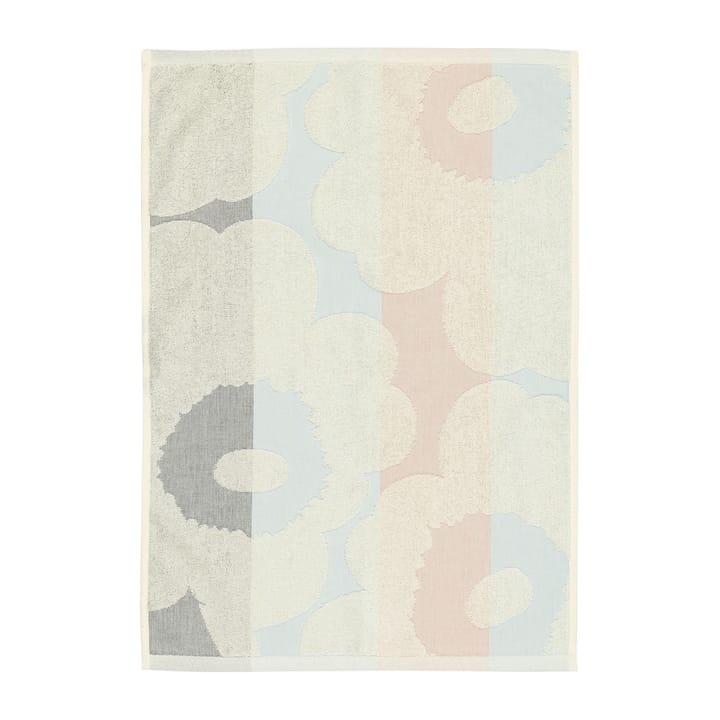 Unikko Ralli Handtuch off white-peach-blue, 50 x 70cm Marimekko
