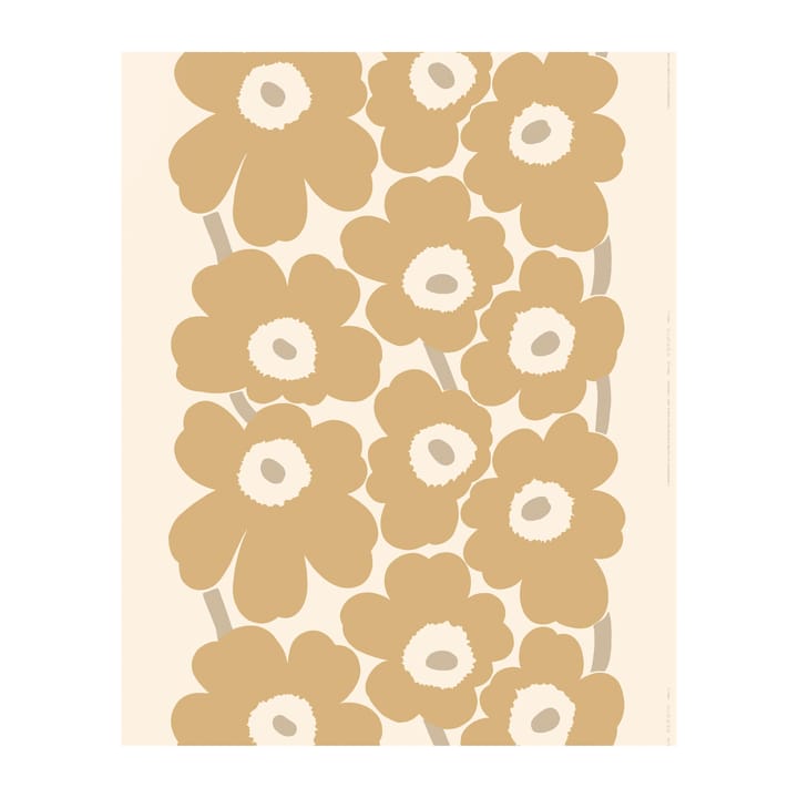 Unikko Satinstoff - Beige - Marimekko