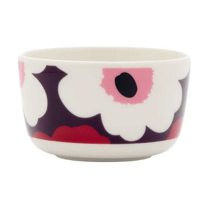 Unikko Schale 2,5dl - White-plum-cranberry-pink - Marimekko