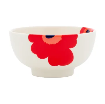 Unikko Schale 300 ml - Weiß-Rot-Blau - Marimekko
