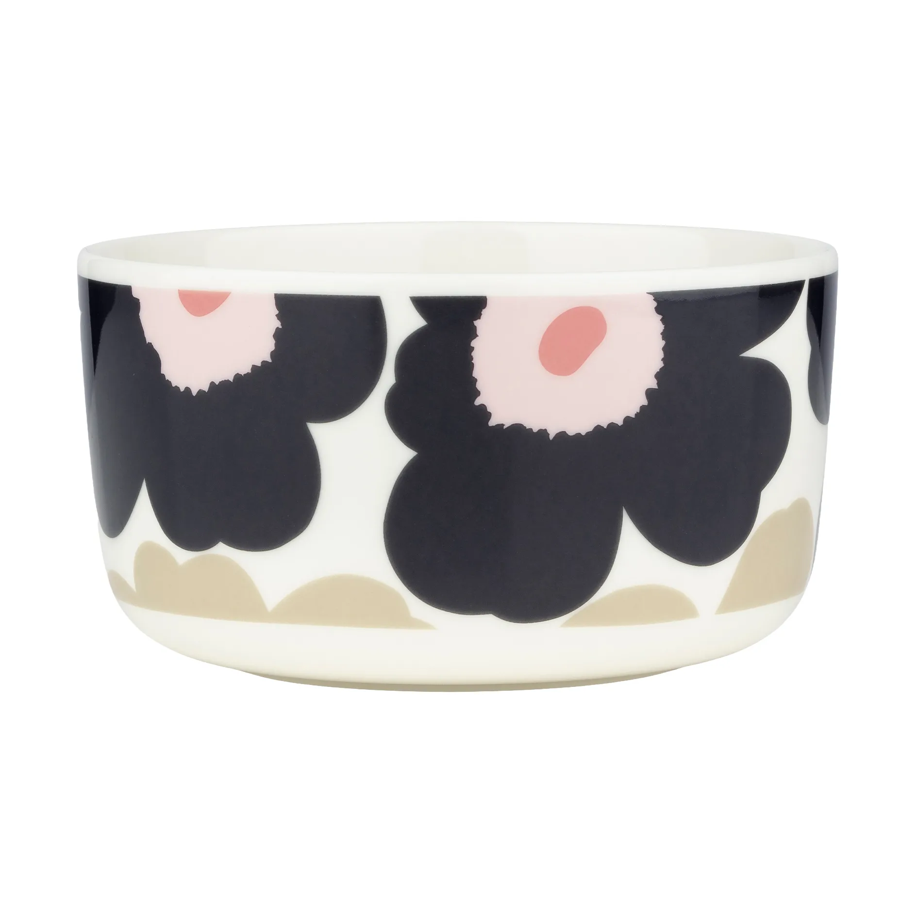 Unikko Schale 5dl, Off white-charcoal-sand-pink Marimekko