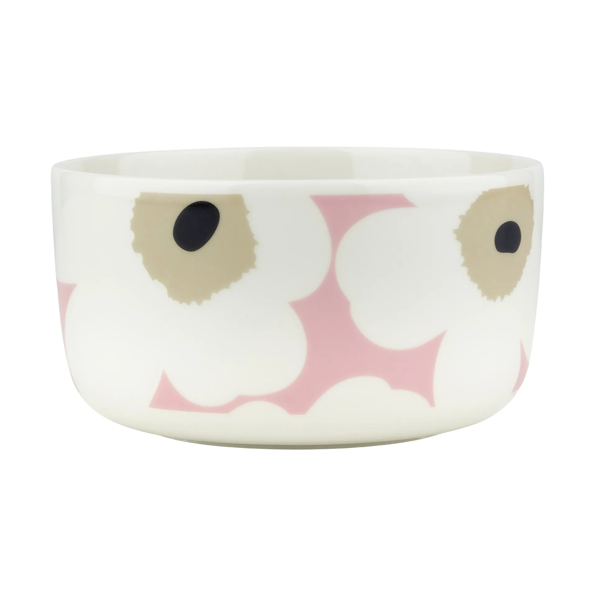 Unikko Schale 5dl, Off white-pink-sand-charcoal Marimekko