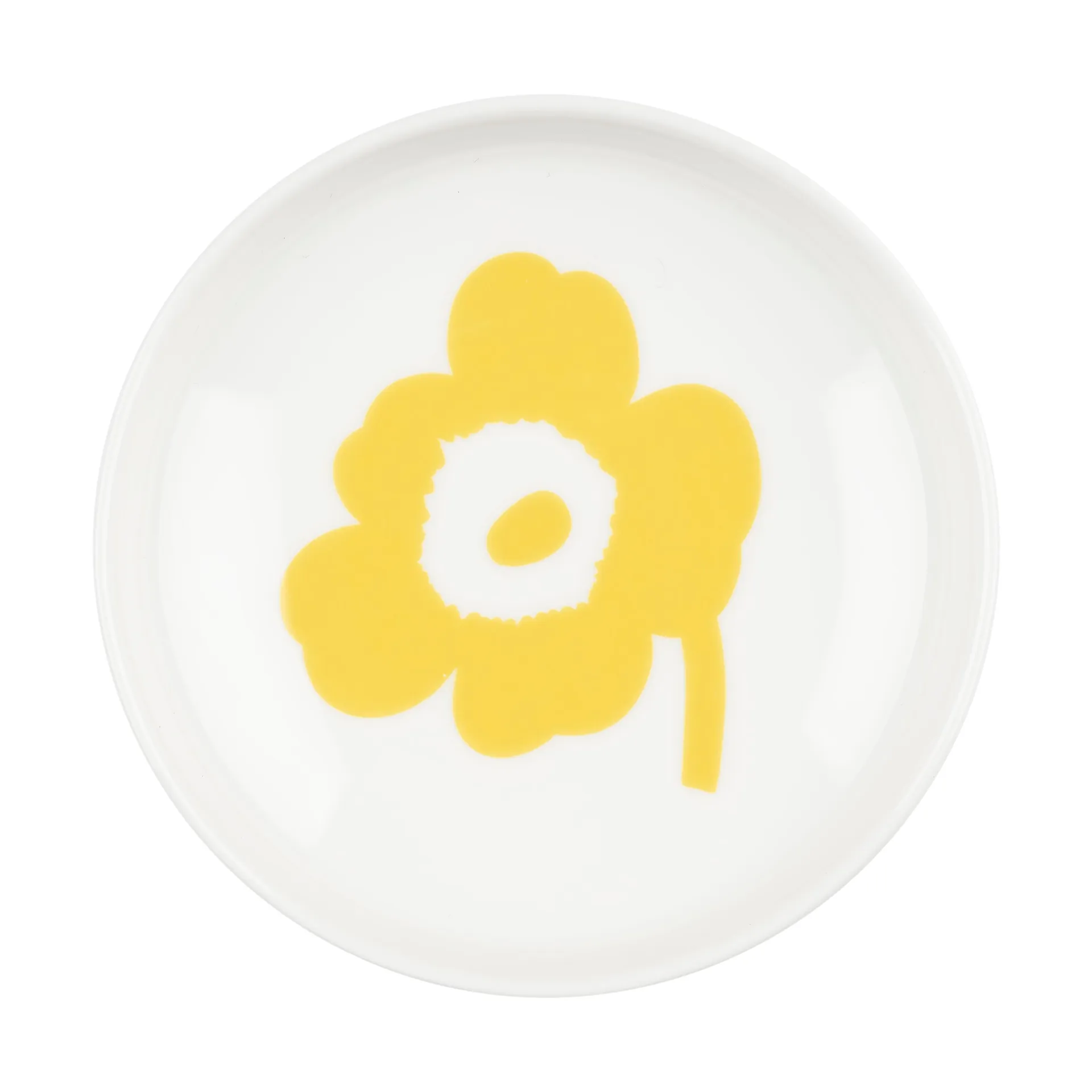 Unikko Schale Ø8,5 cm, White-spring yellow Marimekko