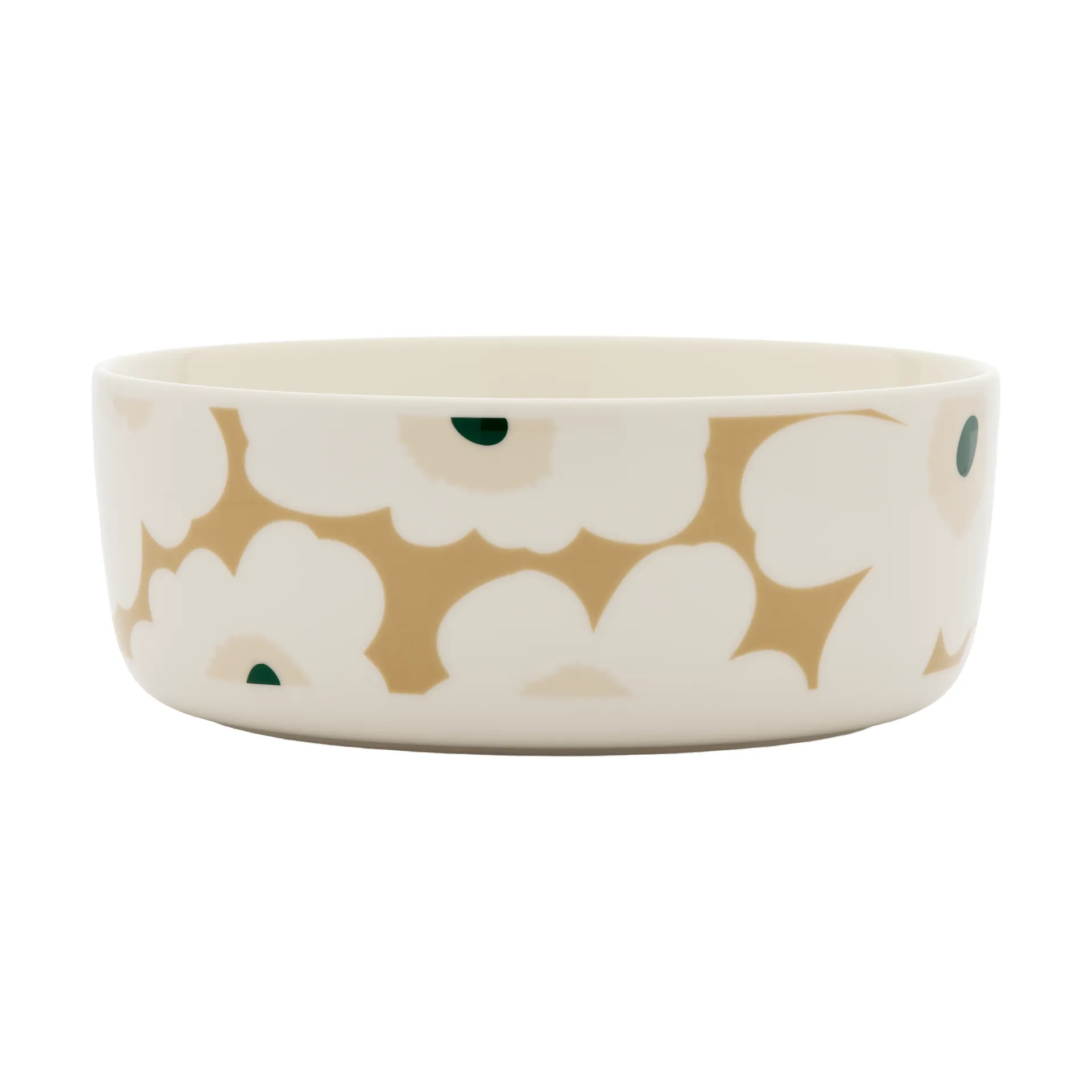 Unikko Schüssel 1,5 l, White-beige-light sand-dark green Marimekko