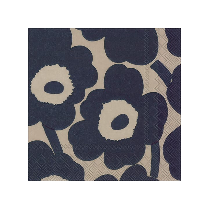 Unikko Serviette 33 x 33cm 20er Pack - Linen-blue - Marimekko