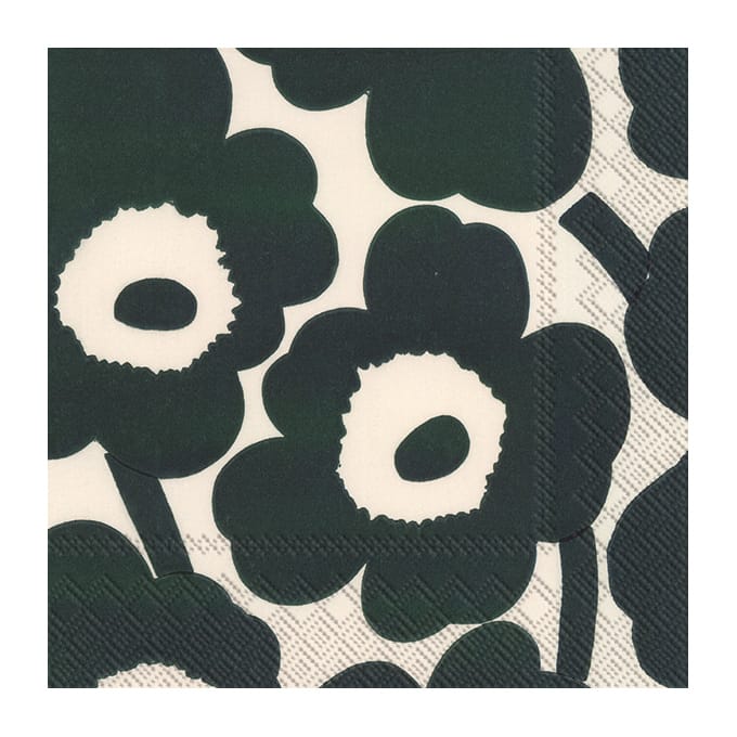 Unikko Serviette 33x33cm 20er Pack - Cream green - Marimekko