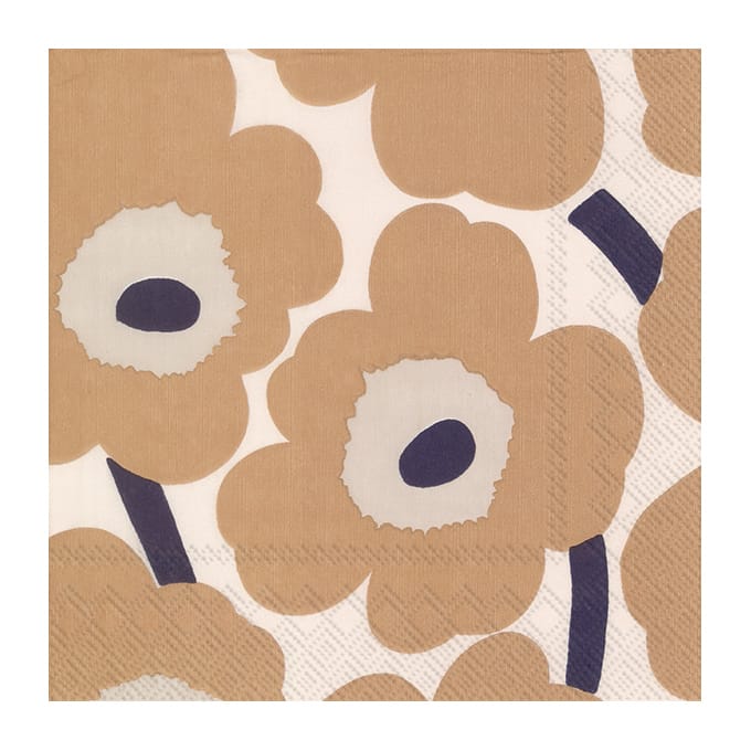 Unikko Serviette 33x33cm 20er Pack - Cream linen - Marimekko