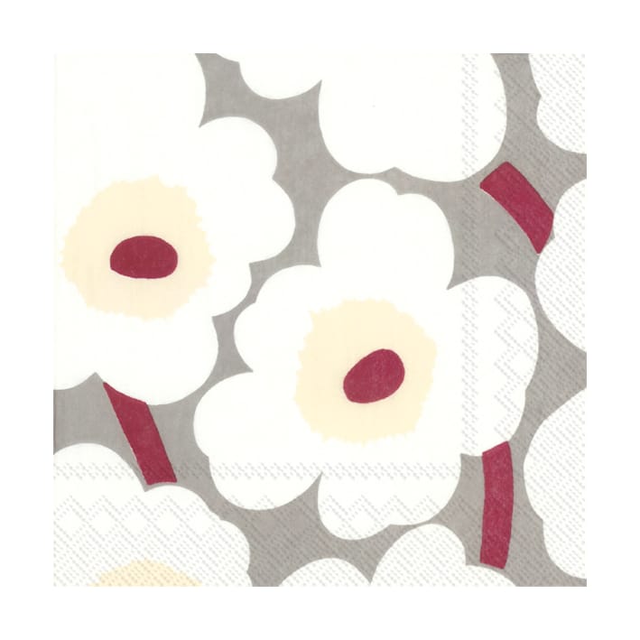 Unikko Serviette 33x33cm 20er Pack - Cream - Marimekko