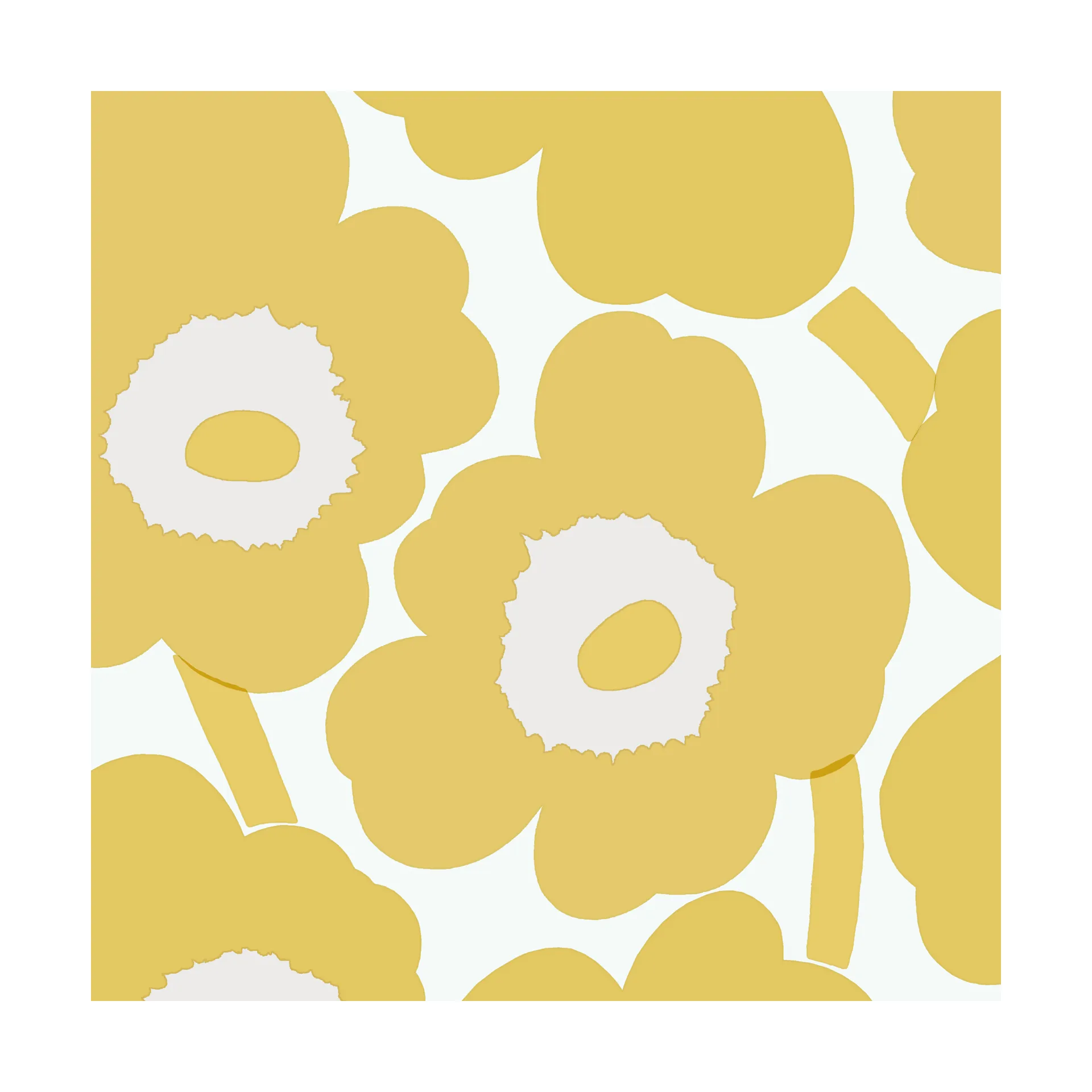 Unikko Serviette 33x33cm 20er Pack, Gold Marimekko