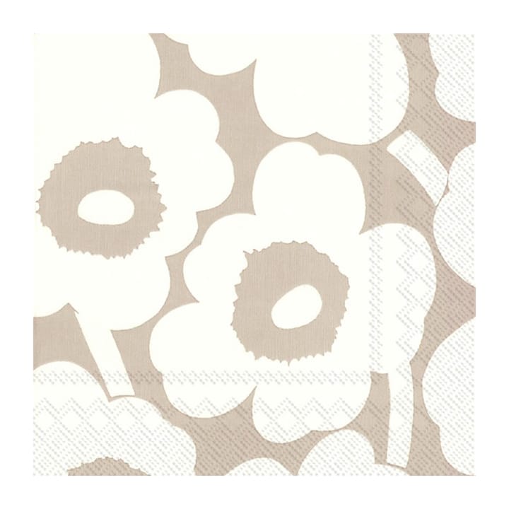 Unikko Serviette 33x33cm 20er Pack - Linen-cream - Marimekko