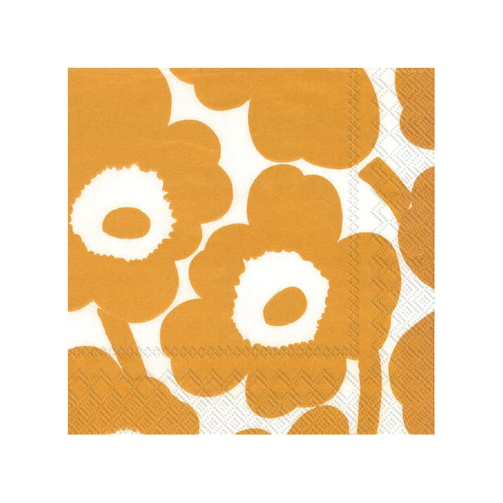 Unikko Serviette 33x33cm 20er Pack - White-gold - Marimekko