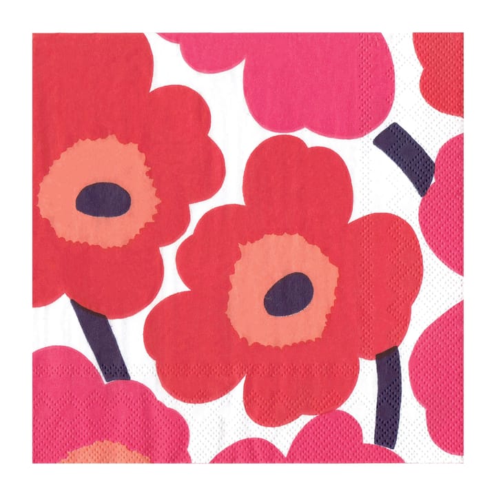 Unikko Serviette 40 x 40cm 20er Pack - Red - Marimekko