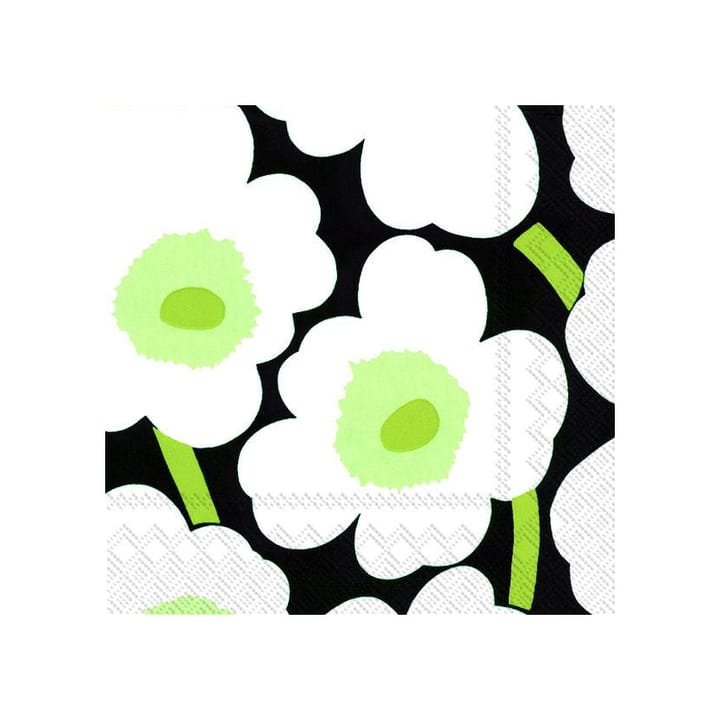 Unikko Serviette 40 x 40cm 20er Pack - Schwarz - Marimekko