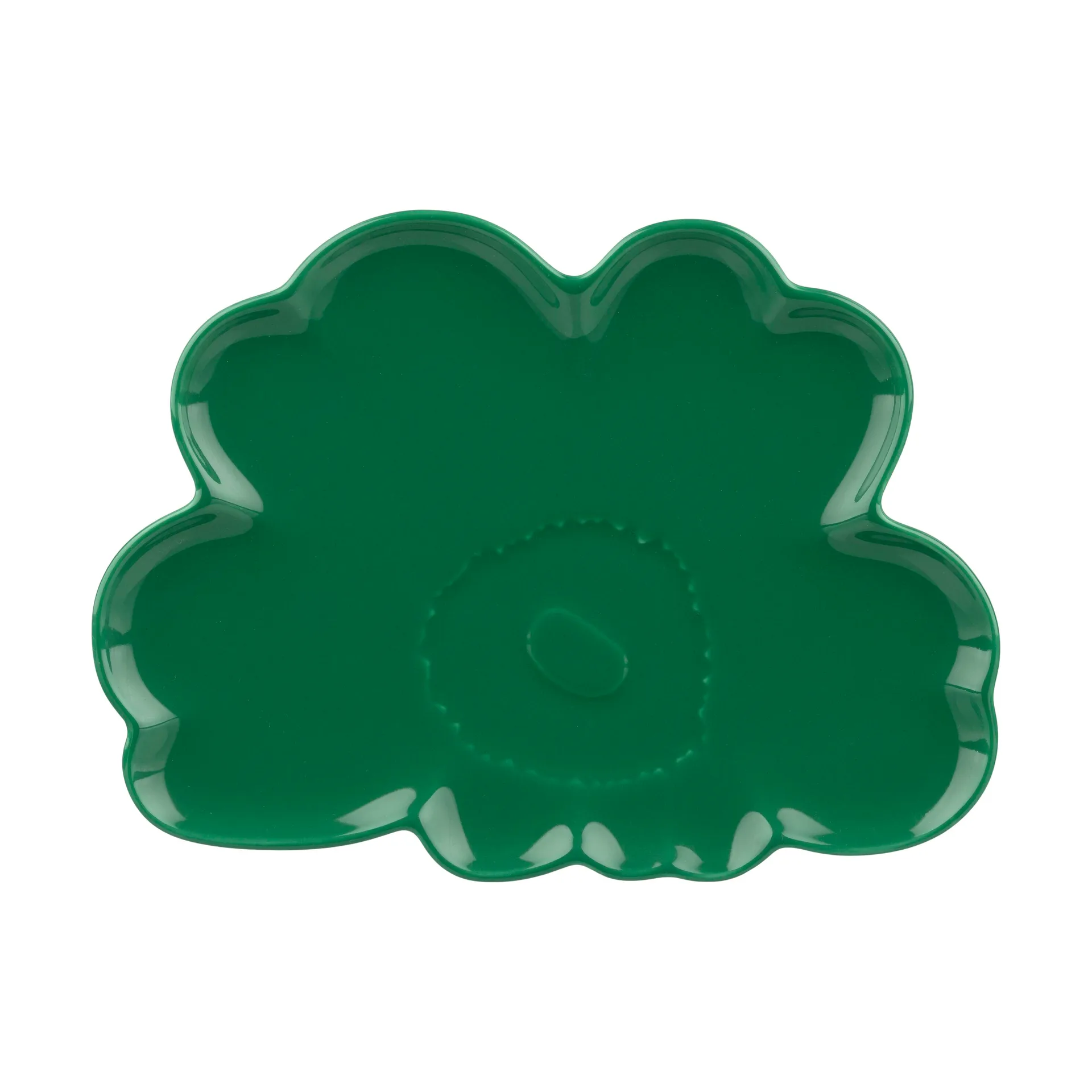 Unikko Shape Platte 19 cm, Green Marimekko