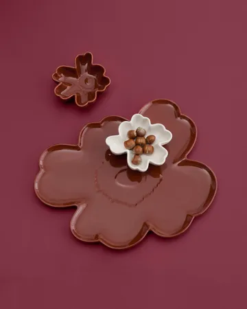 Unikko Shape Schale Ø11 cm 2-teilig - Weiß-Pflaume - Marimekko