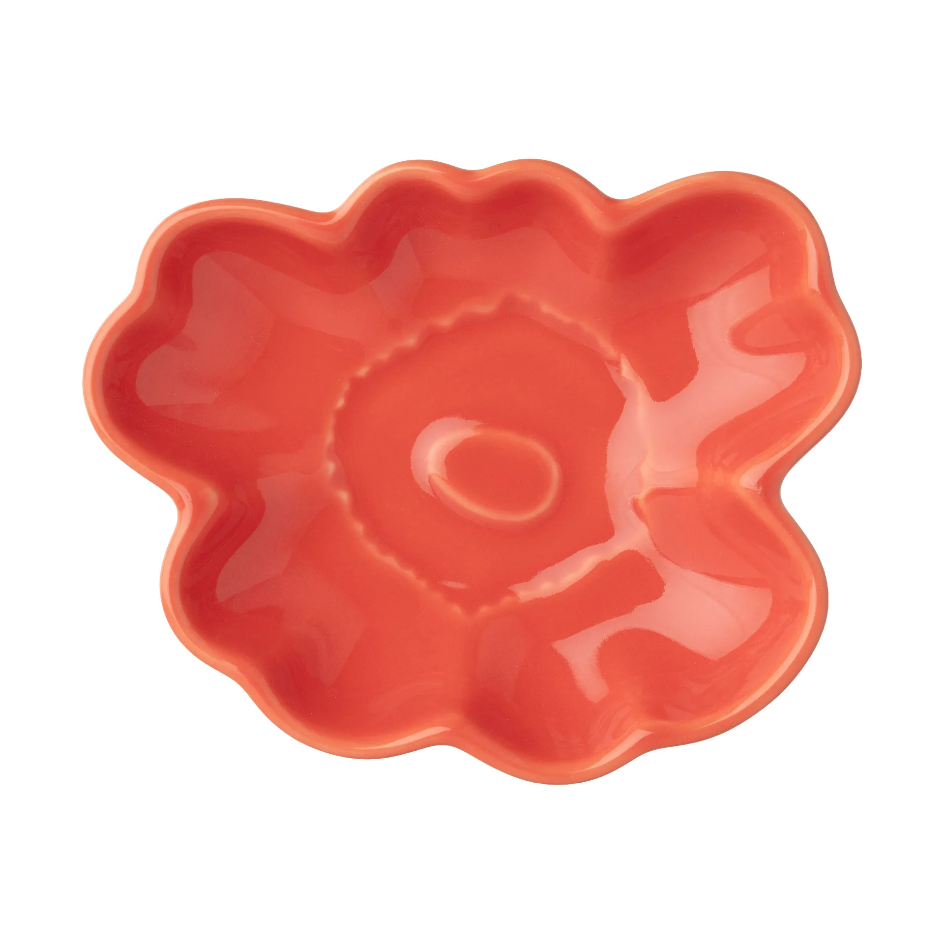 Unikko shape Teller 9,5 cm, Orange red Marimekko