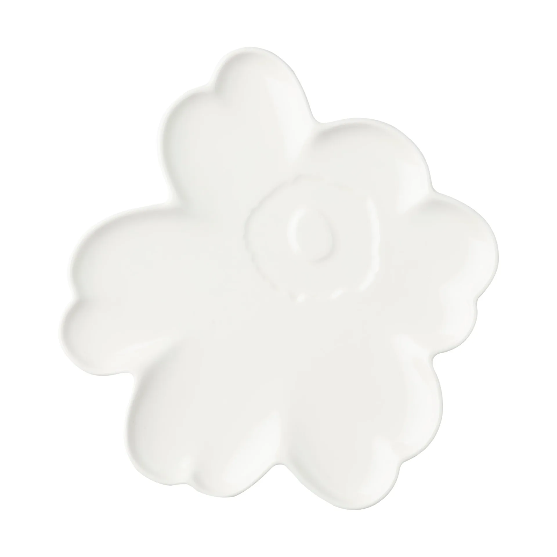 Unikko Shape Untersetzer 20 cm, White Marimekko