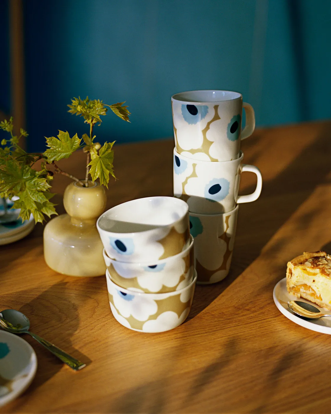 Unikko Tasse 25 cl, Beige-offwhite-blau Marimekko