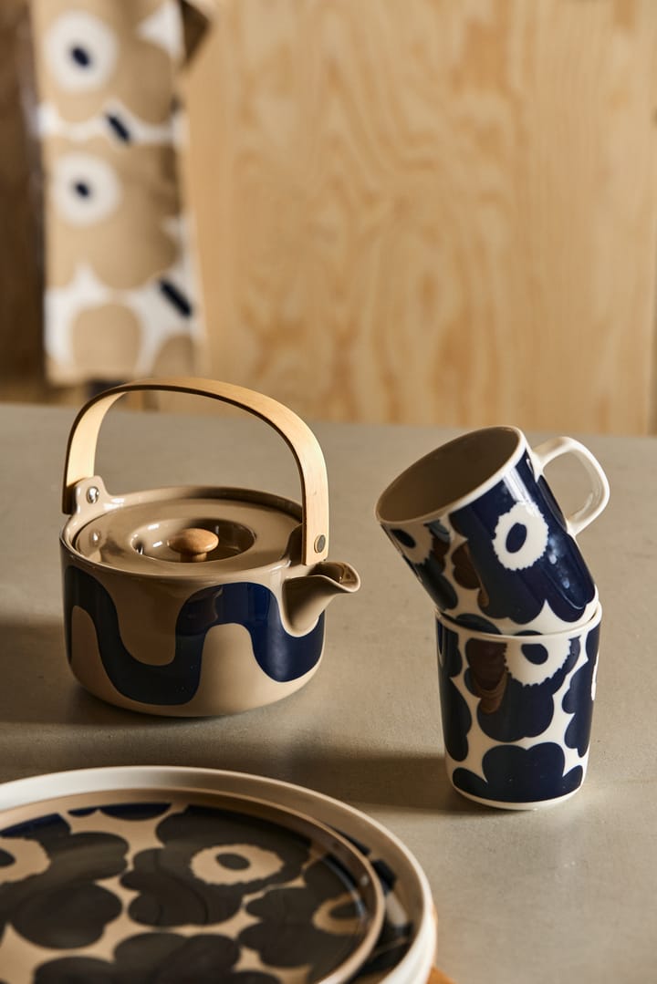 Unikko Tasse 25 cl, Weiß-Dunkelblau Marimekko