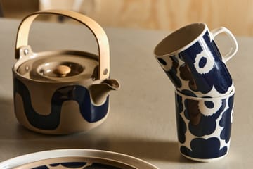 Unikko Tasse 25 cl - Weiß-Dunkelblau - Marimekko