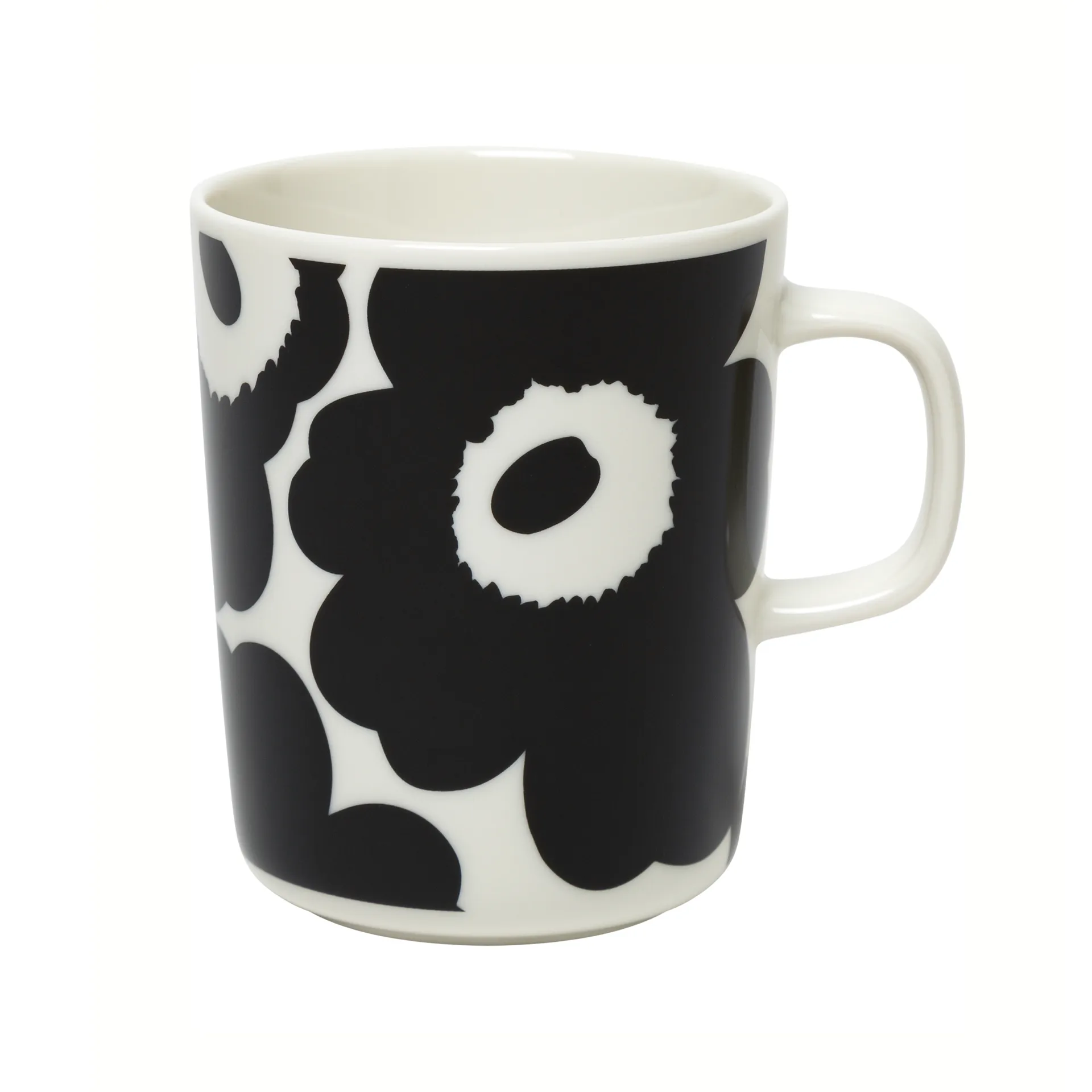 Unikko Tasse 25 cl, Weiß-schwarz Marimekko