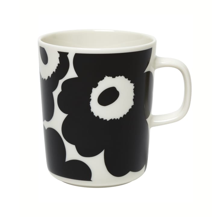 Unikko Tasse 25 cl - Weiß-schwarz - Marimekko