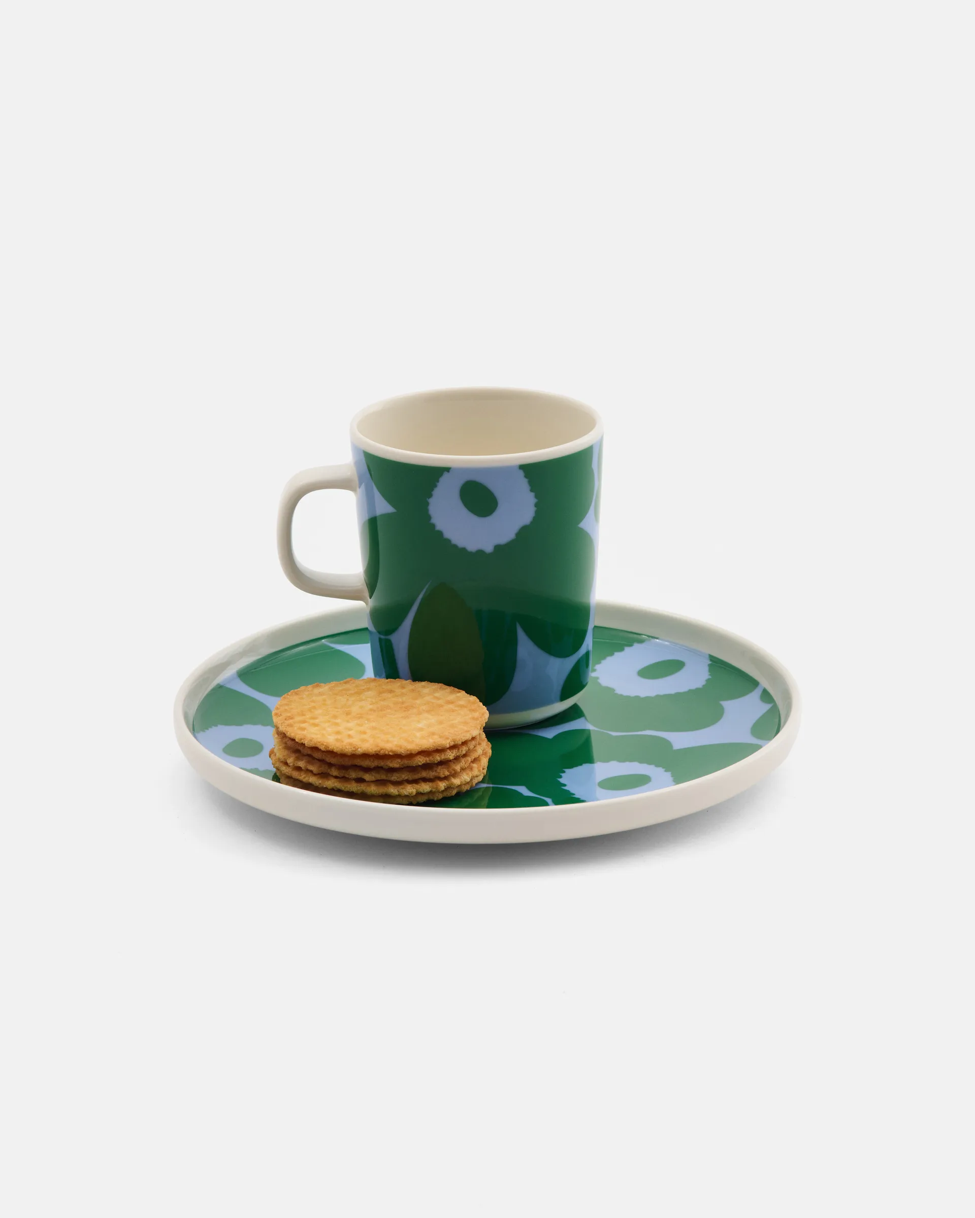 Unikko Tasse 25 cl, White-green-light blue Marimekko