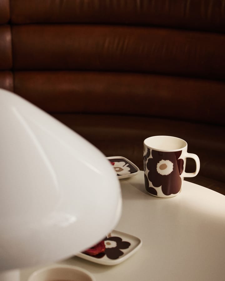 Unikko Tasse 2,5 dl 2er-Pack, Clay-dark wine-white Marimekko