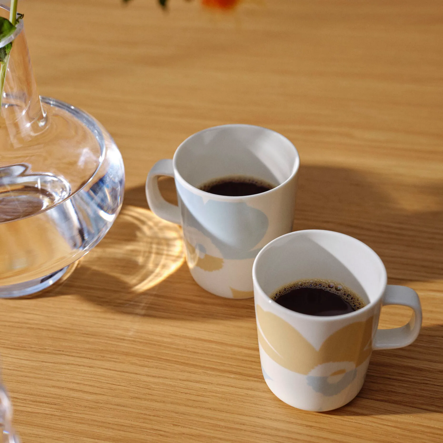 Unikko Tasse 2,5 dl 2er-Pack, White-beige-aqua Marimekko