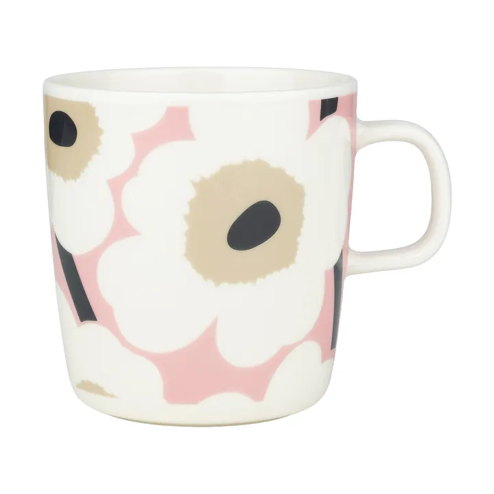 Unikko Tasse 40 cl - Off white-pink-sand-charcoal - Marimekko