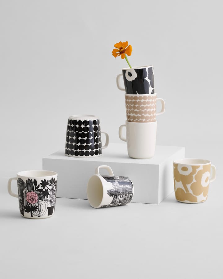 Unikko Tasse 40 cl - Weiß -beige - Marimekko